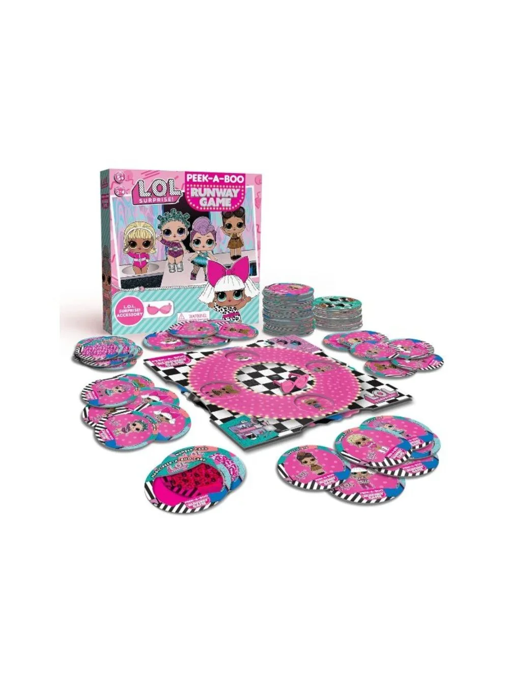 L.O.L. Surprise Peek-A-Boo Runway Game For Kids Ages 5+ With Surprise Accessory